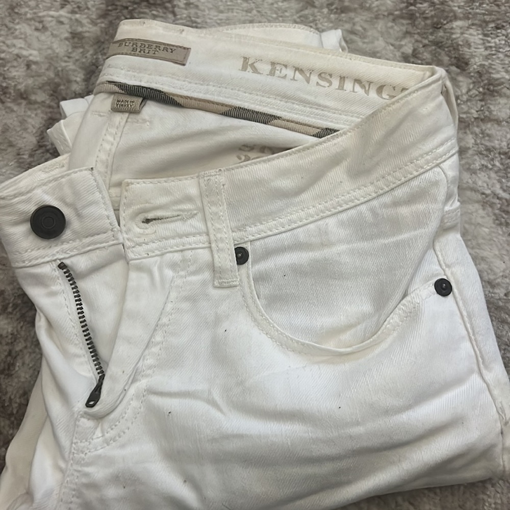Burberry skinny white denim size 26
